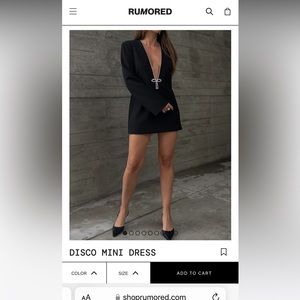 Rumored Disco mini dress size M